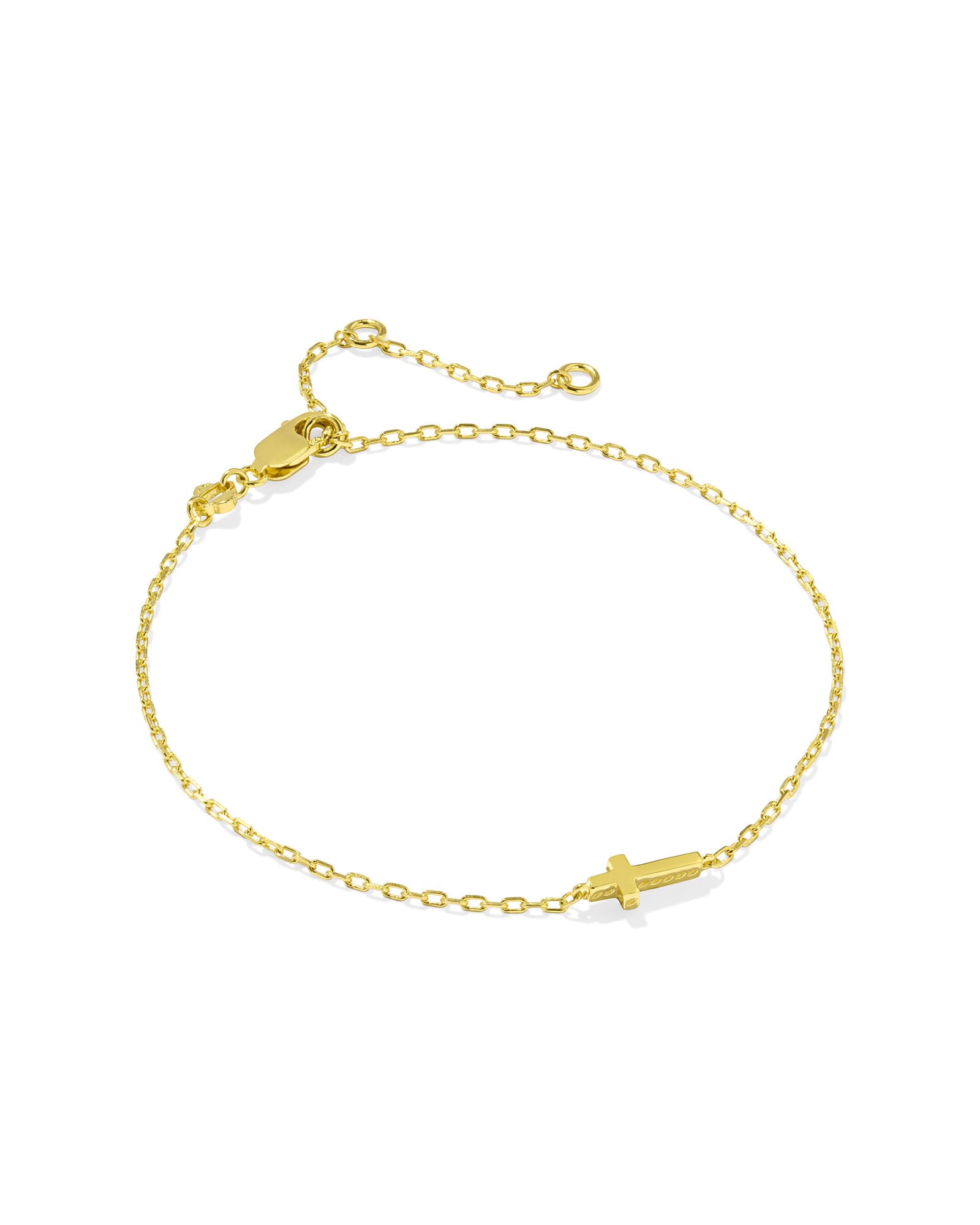 Kendra Scott Cross Inline Bracelet in 18k Gold Vermeil | Metal